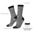 thumbnail image 6 of Honeii Airplane Routes Around The World Print Adult Socks,Crew Socks,Casual Calf Socks,Daily Wear Socks for Men & Women, Perfect for Sports, Casual and Everyday Use, 6 of 6