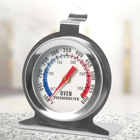 WHAMVOX Useful Stainless Steel Temperature BBQ Thermometer Applied Oven Thermometer for Home Daily Use (50-300 Degrees Celsius,   -2 Degrees Celsius)