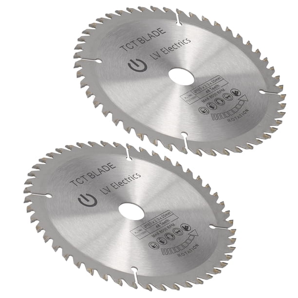 Sierra 2 Uds 6 Pulgadas Cortador De Hoja Circular Disco De Corte Sierra Para Carpintería Con Punta De Carburo Miércoles 48 Dientes
