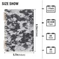thumbnail image 3 of Haosy Gray Black Camouflage Notebooks 2 Pcs 1-subject Journal 60 Sheets A5 College Ruled Paper Detachable Ring 8.3"x5.7", 3 of 8