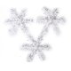 thumbnail image 1 of 30 piezas de adornos colgantes de copos de nieve navideños de 11 cm (blanco), 1 of 5