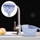 thumbnail image 5 of EeaseMX Colador de arroz multifunción para cocina, colador de arroz, cesta para escurrir arroz, cesta para lavar, colador de platos con asa (azul cielo), 5 of 7