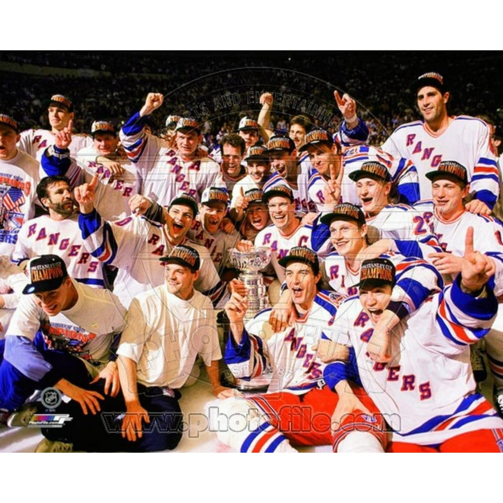 The New York Rangers 1994 Stanley Cup Champions Team Celebration Photo