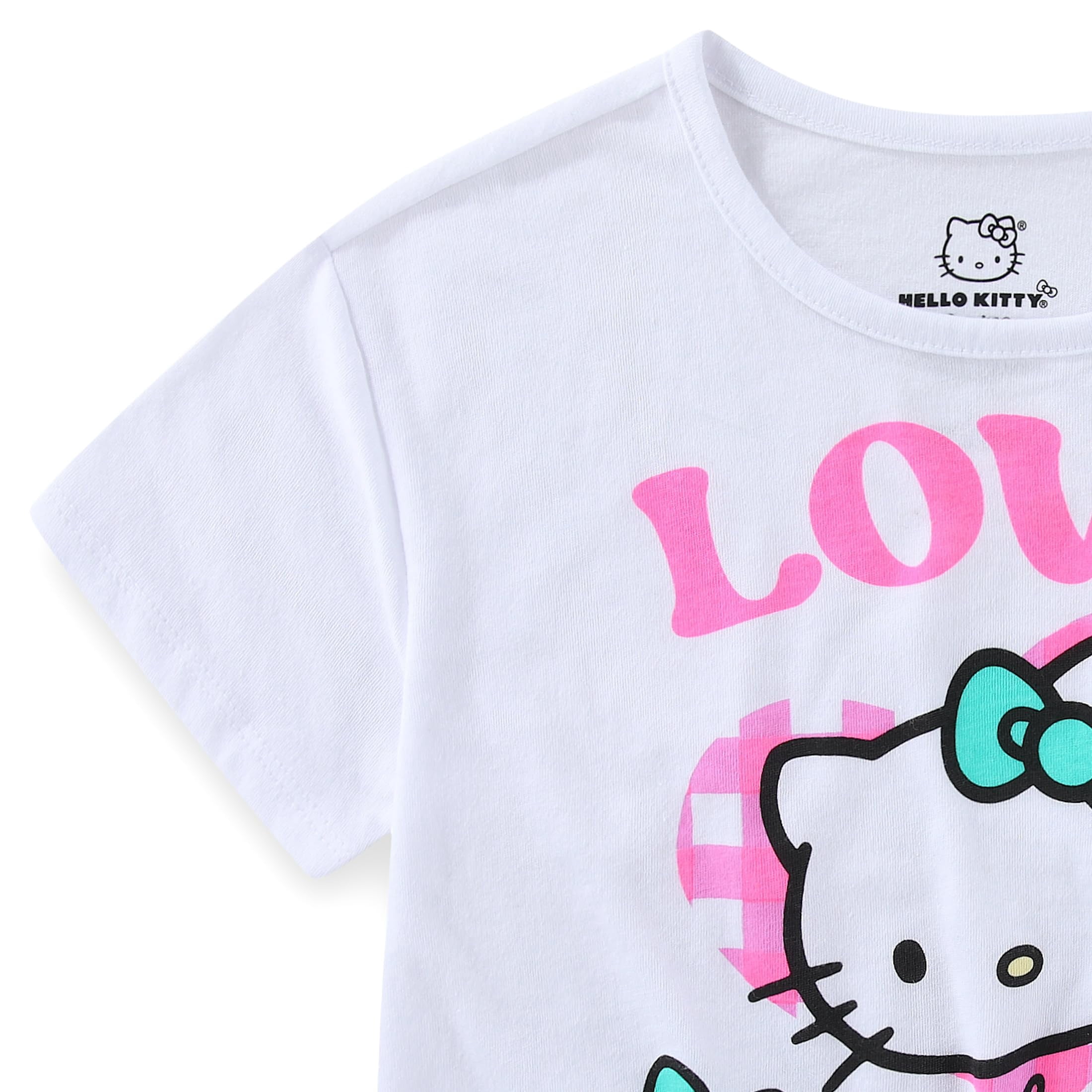 Hello Kitty Sanrio Short Sleeve T-Shirt and Skirt Set (Girls), 2 Piece Set, Sizes 4-10