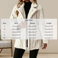 thumbnail image 3 of Enjoytime Fall Winter Fleece Jacket Women Notch Lapel Button Down Long Sleeve Coat Casual Warm Fuzzy Outerwear with Pocket, 3 of 7