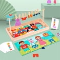 thumbnail image 3 of 38 / Set ropa colgante de simulación interactivo de rápida entrenamiento educativo Montessori de clasificación para niños niñas Hugo clasificación de tarjetas de juego, 3 of 9