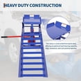 thumbnail image 4 of Towallmark 2-Pack Hydraulic Car Ramps, Heavy-Duty Vehicle Steel Ramps with 5T / 11000lbs Jack Load Capacity, Portable Design for Effortless Oil Changes and Car Lifts/Low Cars(Blue), 4 of 8