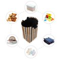thumbnail image 7 of Yayeee Freestanding Laundry Hamper with Handle Collapsible Large Storage Basket for Clothes, Abstract Dots, 7 of 7