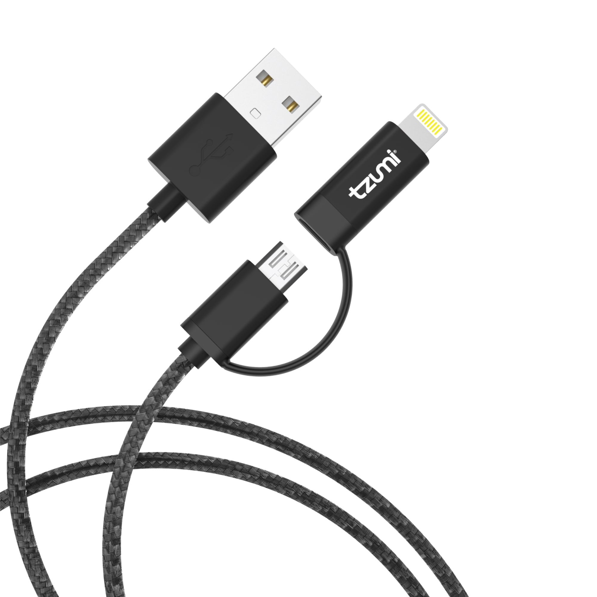 Tzumi I Ipad Ipod Micro Lightning Cable 2 In 1