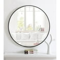 thumbnail image 2 of Metal frame Round Mirror 32 inch Black finish, 2 of 2