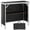 38.39 INCH, variant on Portable Bar Tradeshow Podium Table for Indoor, Outdoor, Party, Picnic, Exhibition, Includes Carrying Case, Storage Shelf and Black Skirt, 77.95" x 15.16" x 34.65"