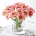thumbnail image 4 of Toystoory 12 piezas de flores artificiales ramo falso hogar jardín boda de una sola rama interior al aire libre adornos de autoensamblaje Flores artificiales rosa melocotón Toystoory HA084367-06, 4 of 6
