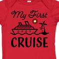 thumbnail image 4 of Inktastic My First Cruise with Cruise Ship and Palm Trees Boys or Girls Baby Bodysuit, 4 of 5
