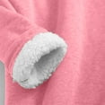 thumbnail image 6 of Bovemsi Womens Sweatshirts Winter Fleece Lined Warm Shirts For Women Casual Solid Color Long Sleeve Crewneck Thermal Top Fashion Outfits 2025 Clothes, 6 of 8