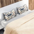 thumbnail image 6 of Satin Pillowcase Home Luxury Envelope Pillowcases Soft And Smooth Pattern Of Fans, 6 of 6