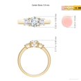 thumbnail image 5 of ANGARA Lab Grown Diamond Engagement Ring for Women in 14K Yellow Gold (Size-5.9mm| Color-F-G| Clarity-VS) | April Birthstone, Anniversary, Jewelry Gift for Women | Lab-Grown Diamond Ring, 5 of 8