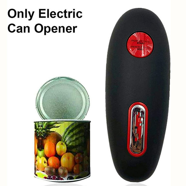 Rtmgob Electric Can Opener, One Touch Automatic Can Opener, Smooth Edge Can Openers, Kitchen Gadget Gift for Seniors, Arthritis, and Chef, Black