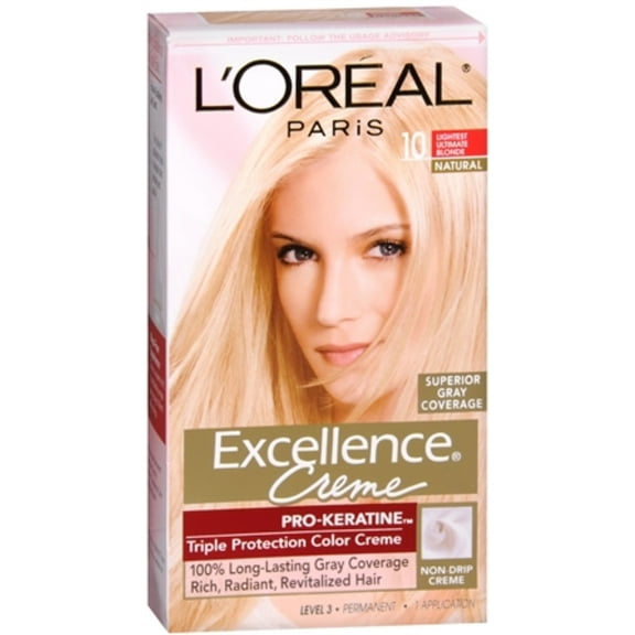 L'Oreal Paris Excellence Creme Haircolor, Lightest Ultimate Blonde [10] 1 ea
