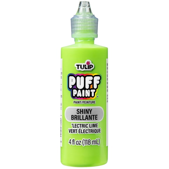 Tulip Dimensional Fabric Paint 4oz-Slick - Lectric Lime