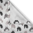 thumbnail image 6 of Ambesonne Rooster Valance & Curtain, Cockerel Chicken Poultry, 55"x36", Charcoal Grey Pale Mauve, 6 of 7