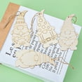 thumbnail image 3 of 32 Pieces Christmas Wooden Gnome Wooden Christmas Hanging Ornaments Unfinished Christmas Painting Crafts Wood Cutouts Slices for Christmas Tree DIY Craft Painting Home Decor, 3 of 13
