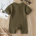 thumbnail image 6 of Baby Girl Romper Solid Girls Summer Clothes Short Sleeve Toddler Clothes 6-9 Months Baby Girl Clothes Boys Girls Fashion, 6 of 7
