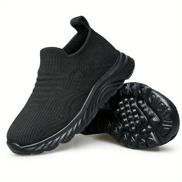 FNNMNNR Boys Mid-Top Striped Socks Shoes - Lightweight Breathable Pull-On Design for Comfortable Walking - Perfect for Spring and Summer All-Season Wear