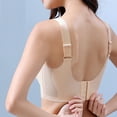 thumbnail image 3 of Bigersell Plus Size Sports Bras for Women Sale High Support Sports Bras for Women Convertible Bra Style C68 Lightly Lined Bras Hook and Eye Bra Closure Juniors Plus Size Longline Sports Bras Beige XL, 3 of 4