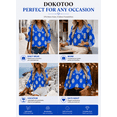 thumbnail image 5 of DOKOTOO Blouses for Women Boho Floral Print V Neck Tunic Tops Casual Summer Loose 3/4 Sleeve Chiffon Shirts, 5 of 10