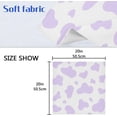 thumbnail image 4 of Coolnut Purple Cow Cloth Napkins Set of 6, Reusable Washable Polyester Dinner Table Napkins for Family, Weddings, Parties, Home Decor, 20 x 20 Inch Washcloth Gift, 4 of 7