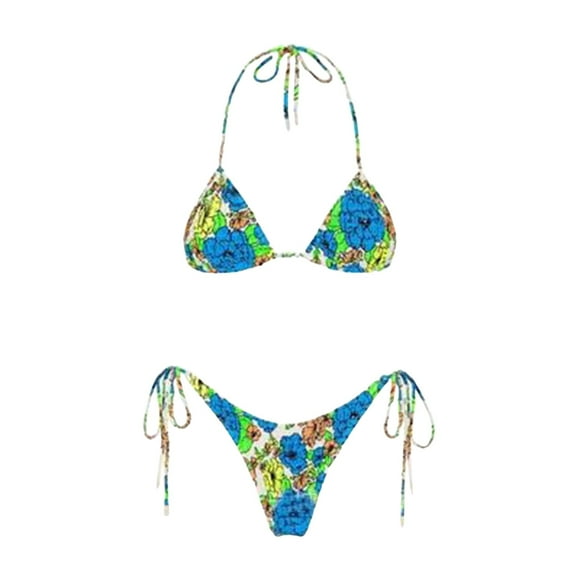 Fvwitlyh Women Bikini Set Bikini 2023 Swimsuit Women Swimwear Push Up Bikini Set Thong Brazilian Bathing Suit Beach Wear