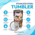 thumbnail image 4 of Personalized Stainless Steel Tumblers 20Oz, 30Oz With Lid - Mallard Duck Hunting Camo Tumbler Cup with Lid, Double Wall Vacuum Thermos Insulated, Gifts For Women, Men, Christmas, Birthday, 4 of 7