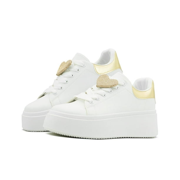 Tenis para Dama Caterina 2012 Blanco Oro 22-26