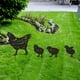 thumbnail image 4 of Metal silueta estaca negro canguro pollo erizo jardín signo césped ornamento, 4 of 6