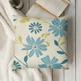 thumbnail image 3 of Yellow Blue Geometric Flower Pillow Covers Floral Leaf Home Sweet Home Decor Pillow Cases Standard Size Summer Modern Throw Pillow Cushion Cover for Couch, 3 of 5