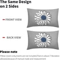 thumbnail image 5 of Light Blue White Daisy Pillow Covers 12x20 Set of 2 Spring Summer Grey Colored Decorative Throw Pillows Outdoor Modern Art Flower Pillowcase Lumbar Linen Cushion for Home Sofa Couch Bed, 5 of 6