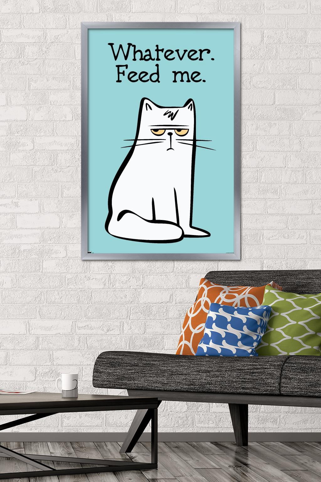 Whatever Feed Me Wall Poster, 22.375" x 34" Framed