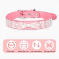 thumbnail image 6 of Cheers.US Pet Dog Collar Faux Crystal Bow-knot Design Dress-up Adjustable Inlaid Rhinestone Pet Dog Necklace Loop,Fashionable, Shiny, Adjustable for Festival, 6 of 13