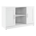thumbnail image 1 of Bush Hampton Heights 48"W Engineered Wood Buffet Cabinet in White, 1 of 7