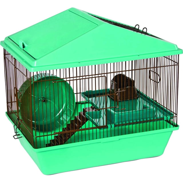Caseta de fabricación de jaulas para animales, 41 x 30 x 38 cm, 2 niveles