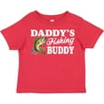 thumbnail image 3 of Inktastic Daddy's Fishing Buddy with White Text Boys Toddler T-Shirt, 3 of 5