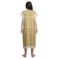 thumbnail image 4 of Moomaya Chemise de Nuit d'Allaitement à Col Rond Imprimée pour Femmes en Coton, 4 of 6