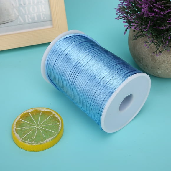 Sonew Satin Cord,Braided Cord,6.5cm Nylon Braided Satin Cord for Chinese Knotting Jewelry Making DIY Cords Craft Decoration