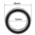 thumbnail image 2 of 30PCS 6701- 12X18X4 mm Miniature Double Rubber Sealed Deep Groove Ball Bearings, 2 of 6