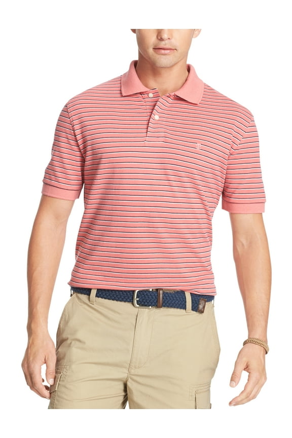 Men's Short Sleeve Coastal Prep Feeder Stripe Pique Polo