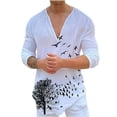 thumbnail image 1 of Camisas de Otoño Para Hombres, Manga Larga, Cuello En V, Moda, Informal, Jersey de Moda, Camiseta Estampada, Blusa Odeerbi ODB-4, 1 of 5