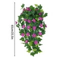 thumbnail image 3 of Fwttom 2.1 FT Artificial Flowers Vines, Colorful Hanging Fake Flowers Petunia Vine for Wall Decoration Wedding Party Home Decor, Mother's Day Gifts, 3 of 5