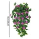 thumbnail image 2 of Flores colgantes artificiales de gloria de la mañana, enredaderas de orquídea de seda púrpura de 25.7 "de largo, decoración interior realista al aire libre para la cerca del patio del jardín, 1 manojo, 2 of 4
