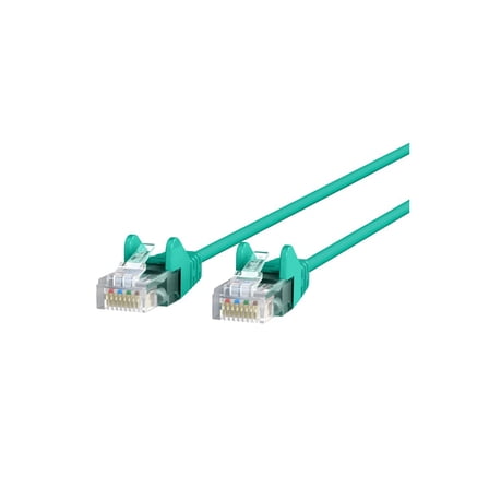 Belkin Slim - Patch cable - RJ-45 (M) to RJ-45 (M) - 1.52 m - UTP - CAT 6 - molded, snagless - green
