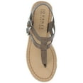 thumbnail image 5 of Journee Womens Bianca Wedge Heel Buckle Sandals, 5 of 10